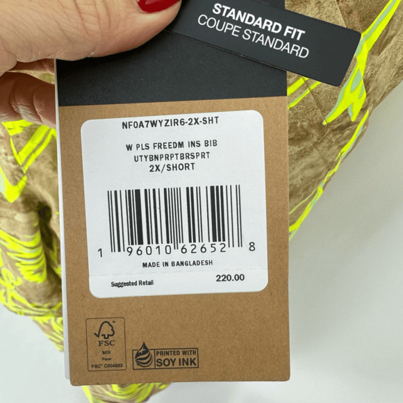 The North Face Womens 2XL Short Freedom Insulated Bib Ski Snow Waterproof Pants - Picture 3 of 16